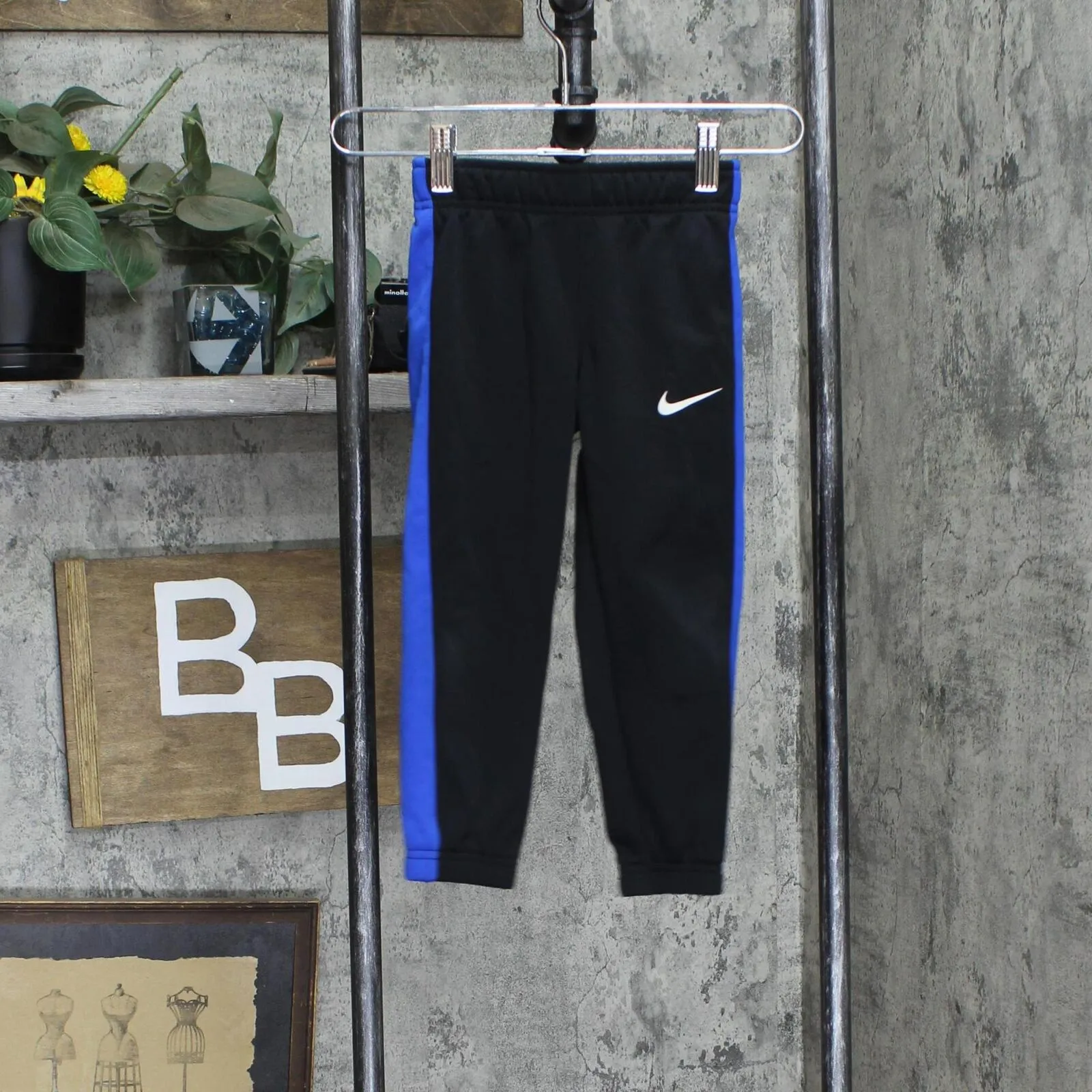 Nike Boys Dri-Fit Fleece Lined Active Pants 166ed929ae649f Black / Blue XS (4)