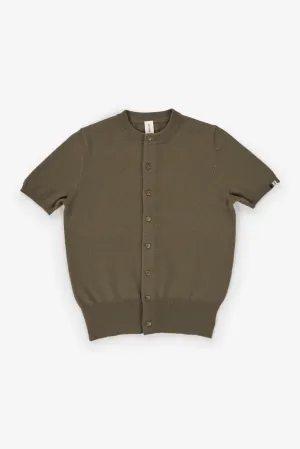 No 399 Flyer Cardigan in Army