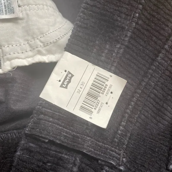 NWT Levi’s Black Corduroy 721 High Rise High Waist Skinny Jeans (size 32 x 30)
