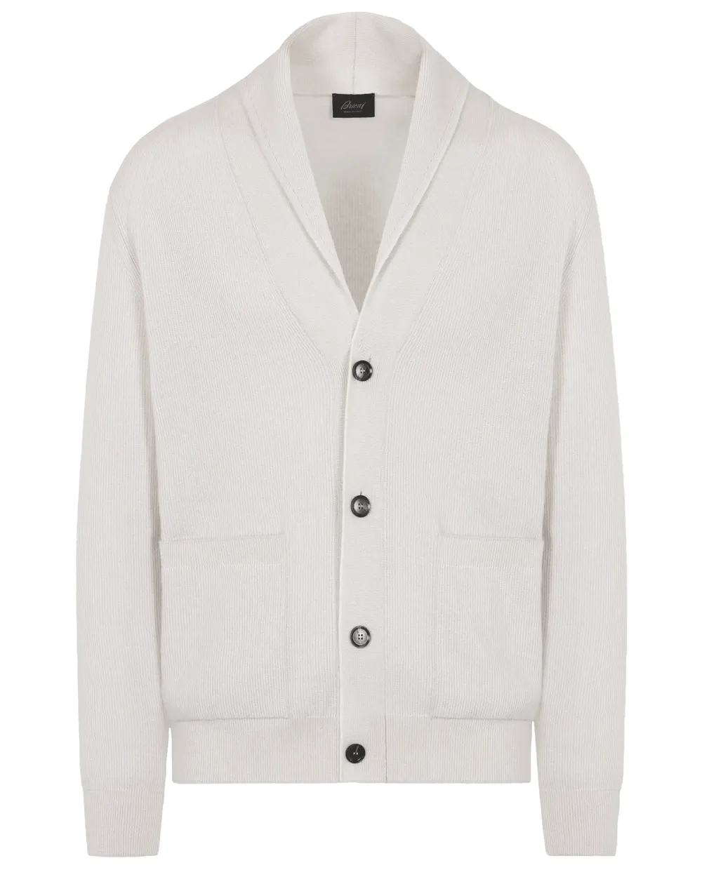 Off White Ribbed Cardigan