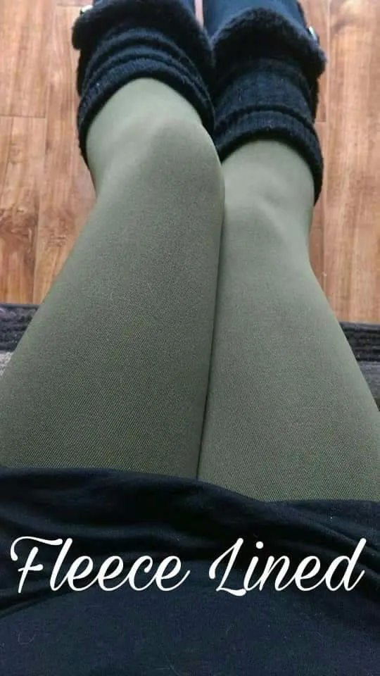 One Size Fleece Lined Leggings