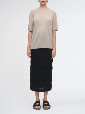 Oversized T-Shirt in Stone Heathered