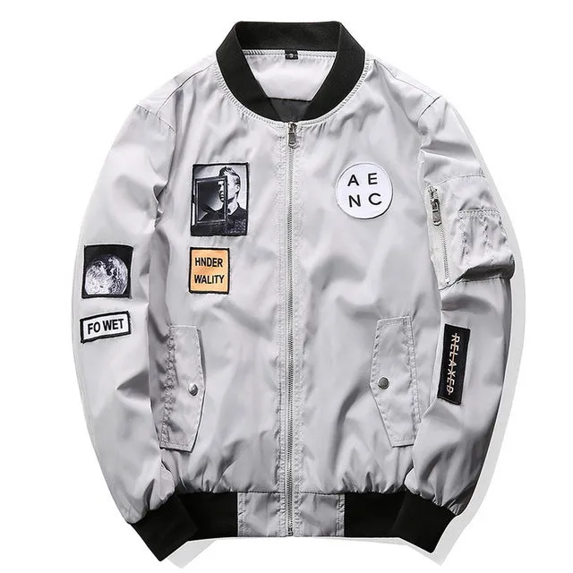 PATCH FIT BOMBER JACKET