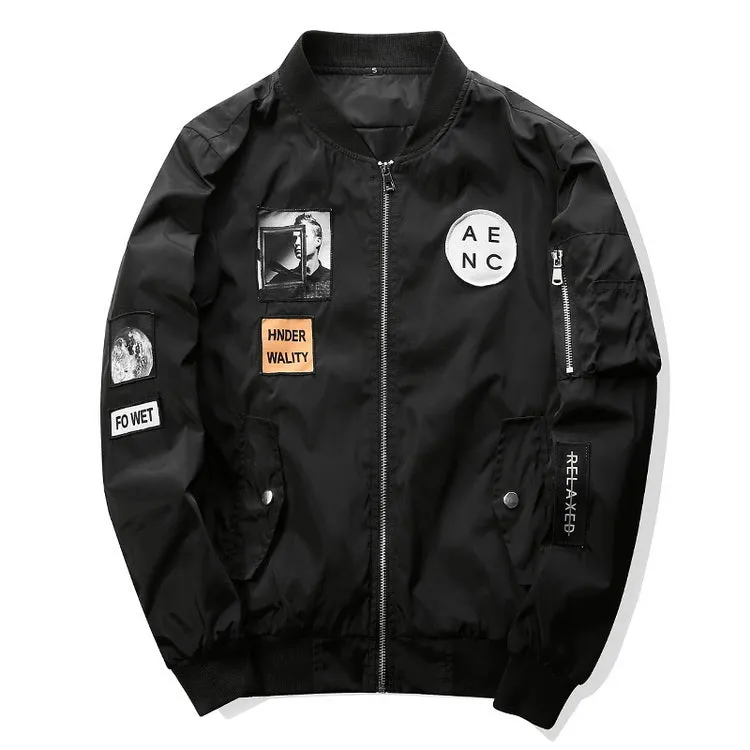 PATCH FIT BOMBER JACKET