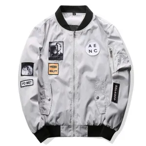 PATCH FIT BOMBER JACKET