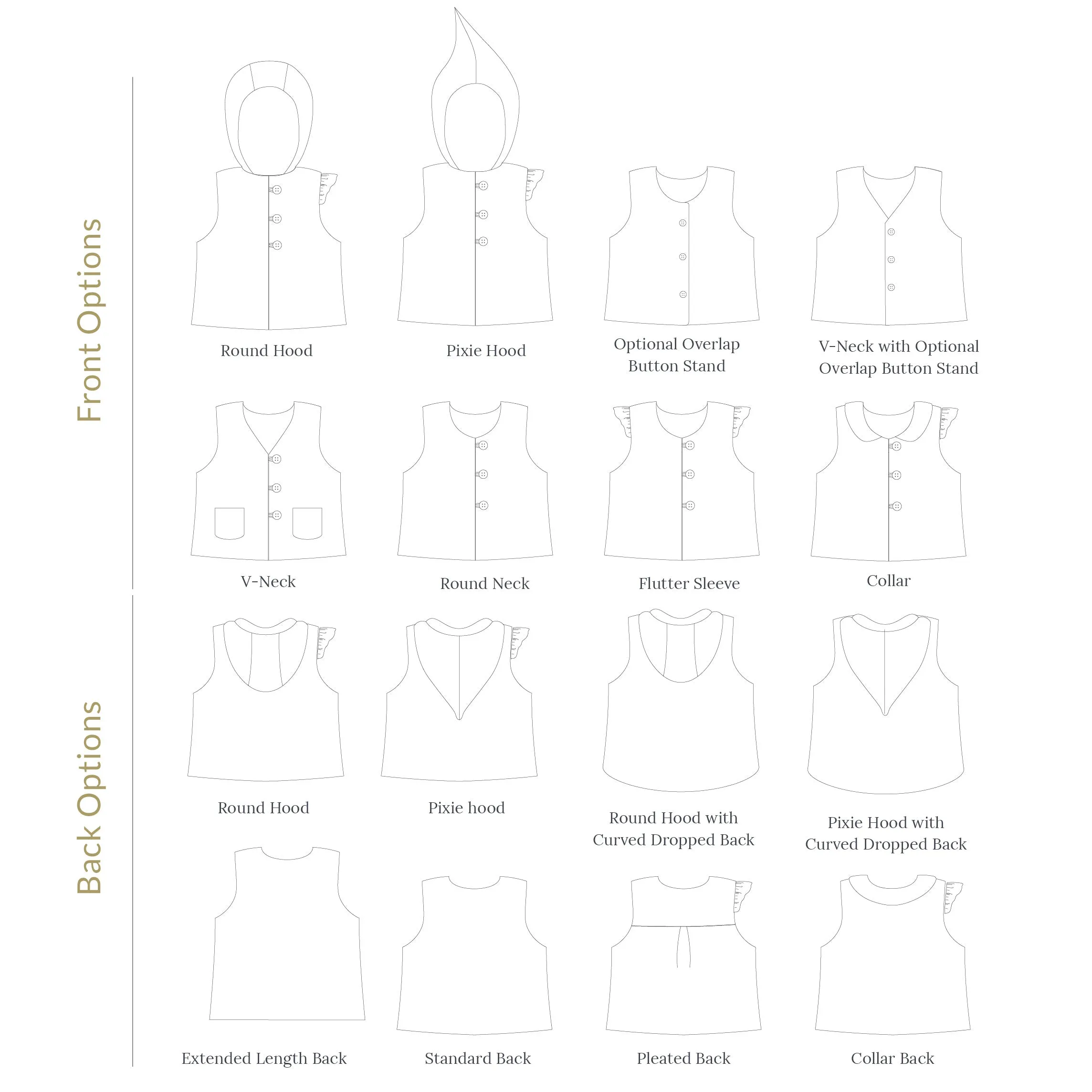 Pathfinder Vest Sewing Pattern - Baby