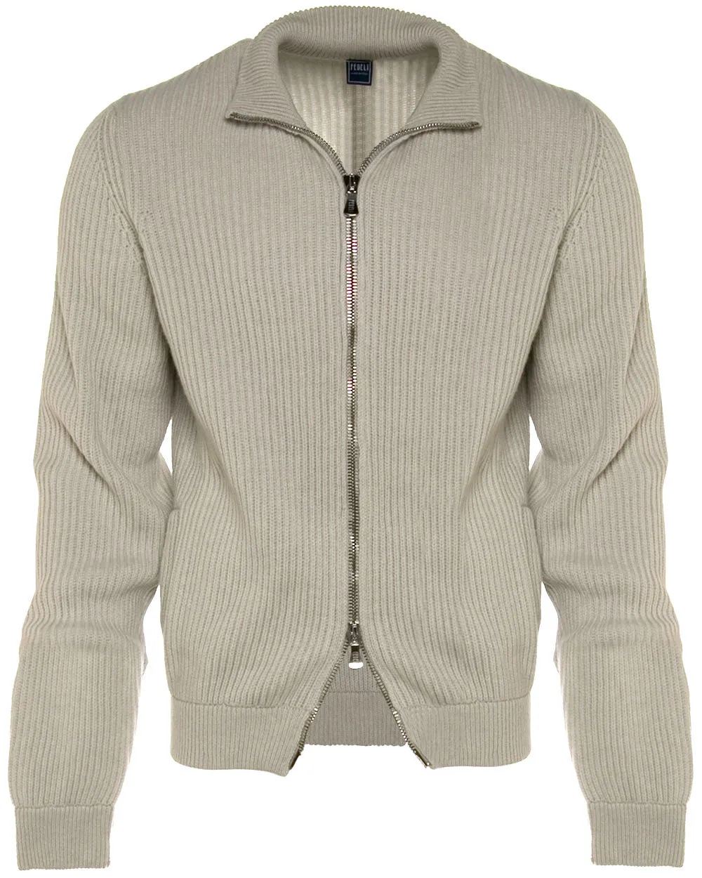 Perla Cashmere Full Zip Sweater