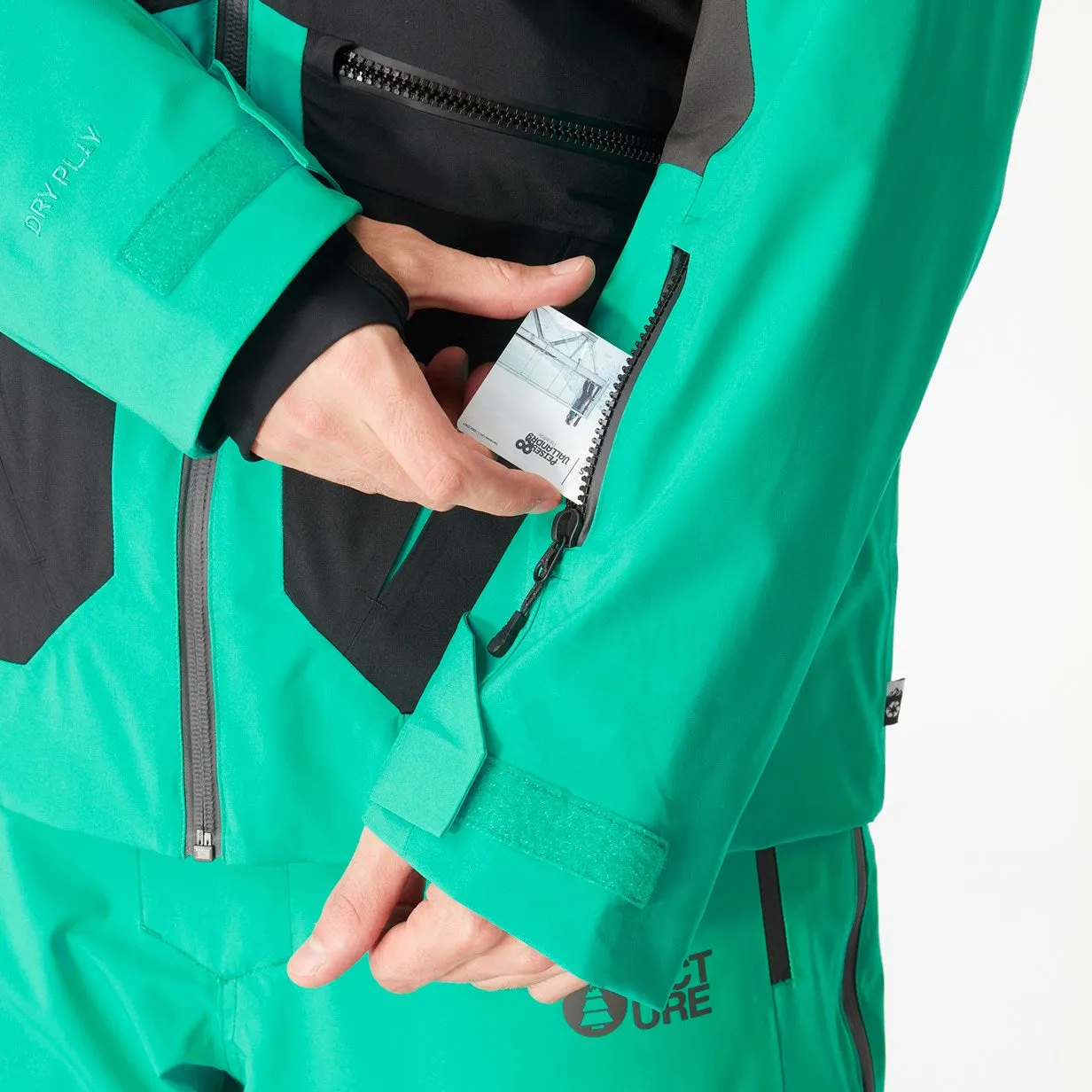 Picture Organic Naikoon Jacket Mens Spectra Green / Black
