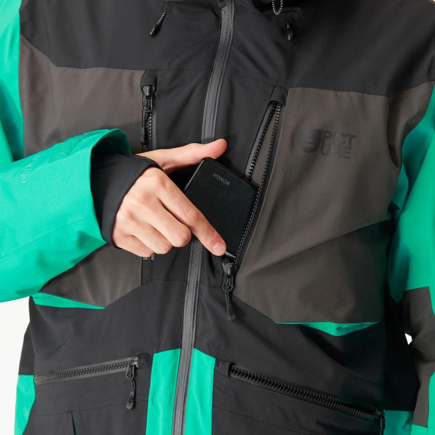 Picture Organic Naikoon Jacket Mens Spectra Green / Black