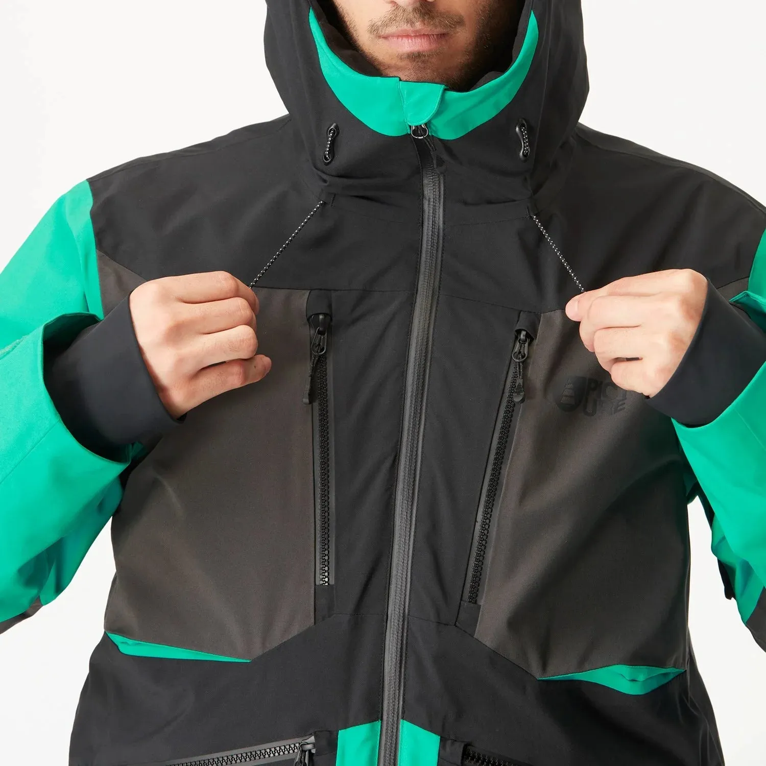 Picture Organic Naikoon Jacket Mens Spectra Green / Black
