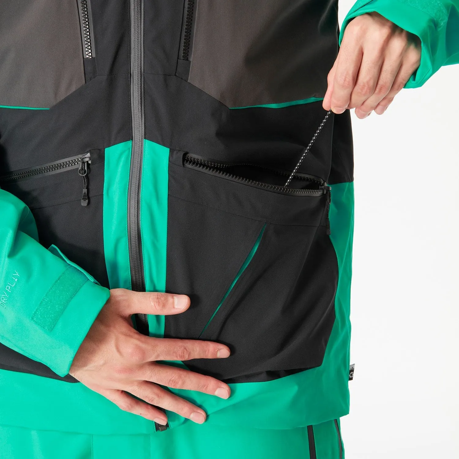 Picture Organic Naikoon Jacket Mens Spectra Green / Black