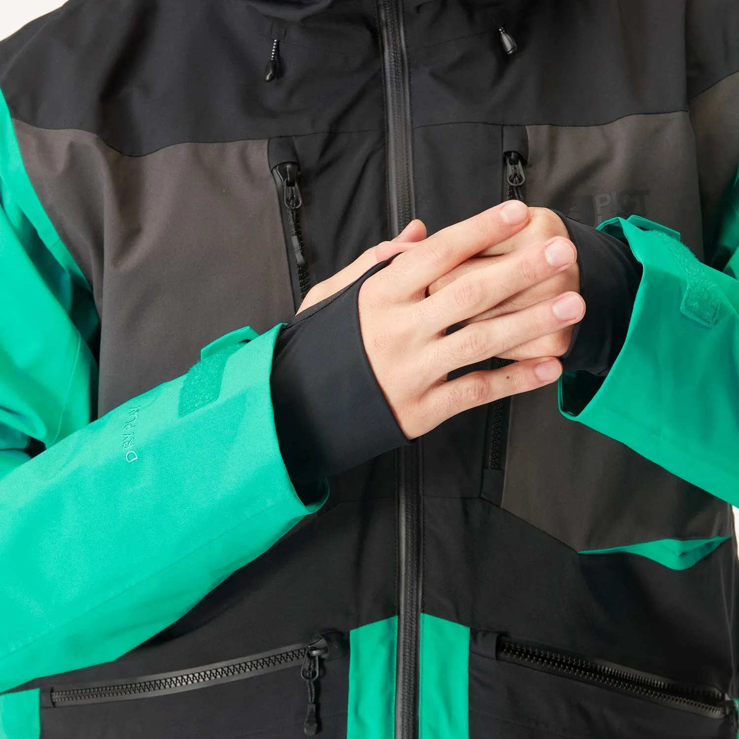 Picture Organic Naikoon Jacket Mens Spectra Green / Black