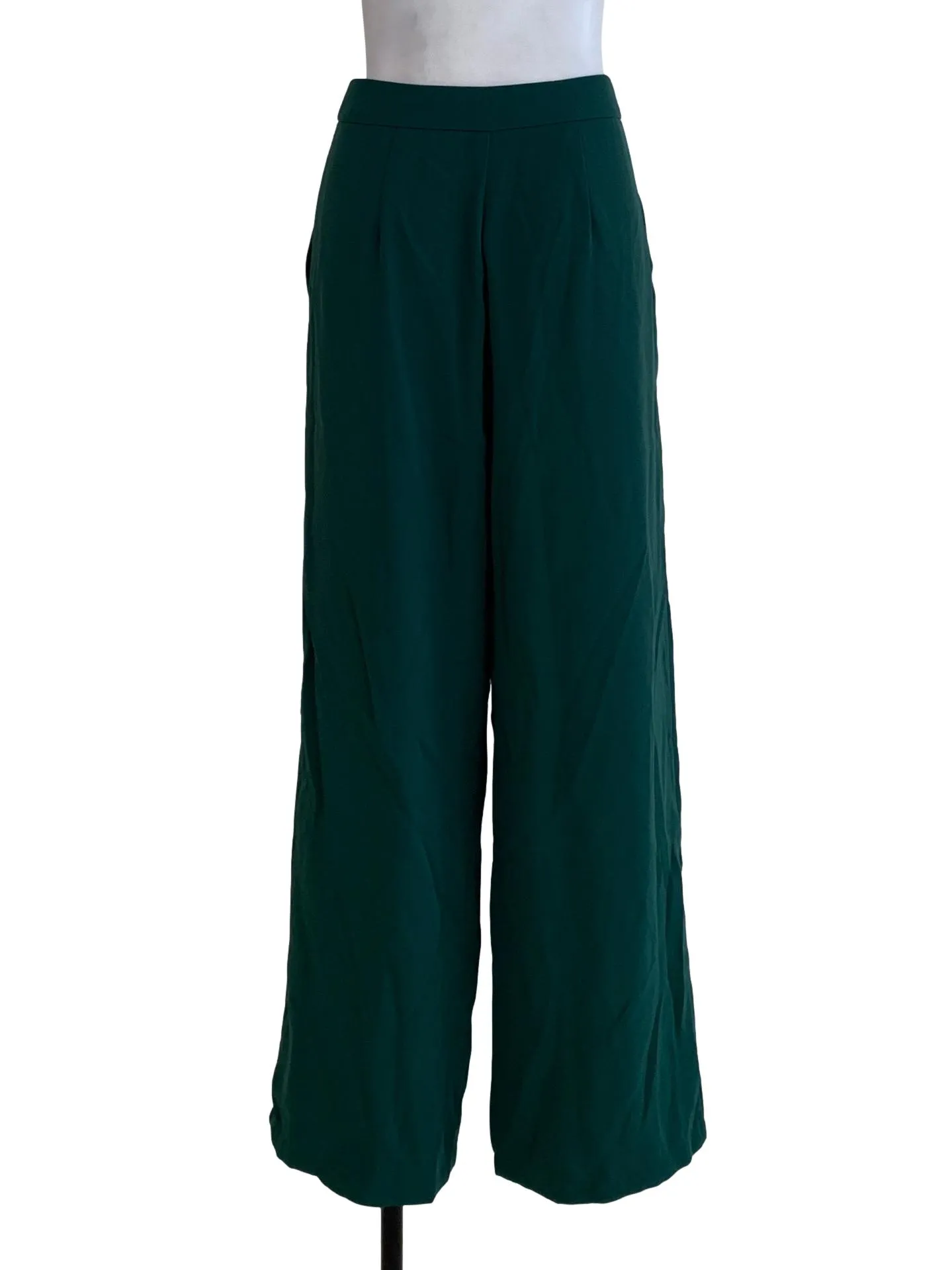 Pine Green Plain Formal Pants
