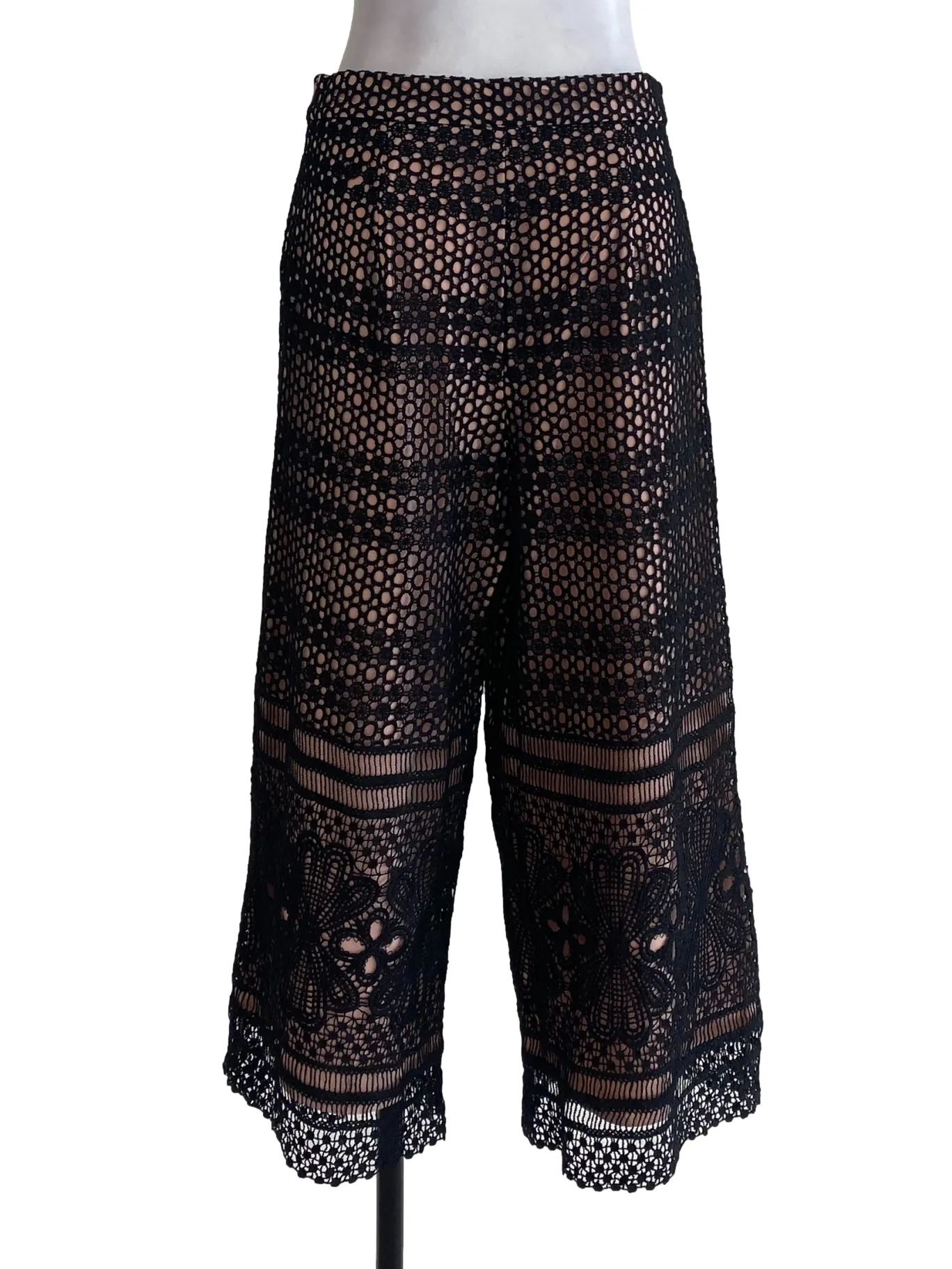 Pink Black Laced Pants LB