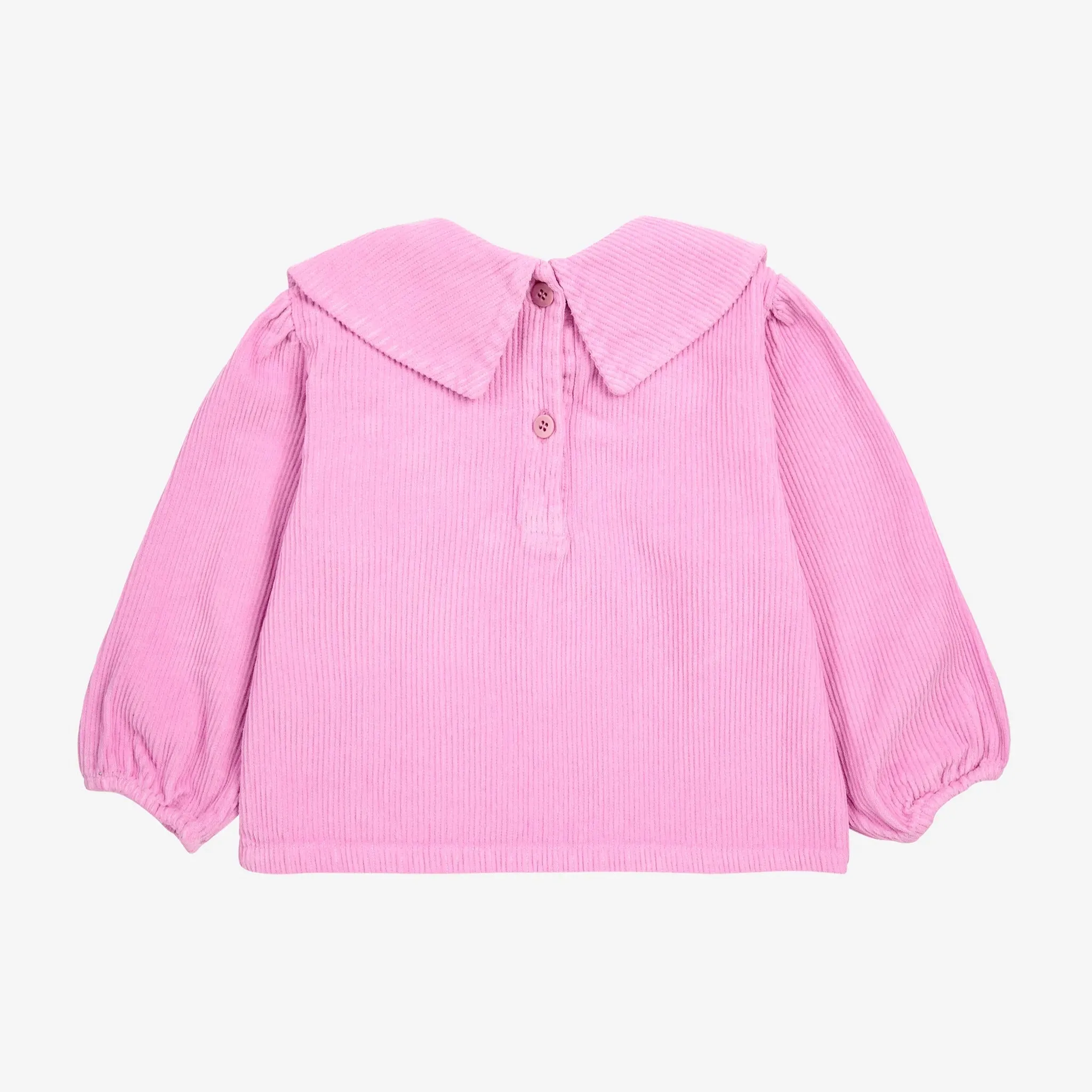 Pink Corduroy Blouse With Ghost Logo