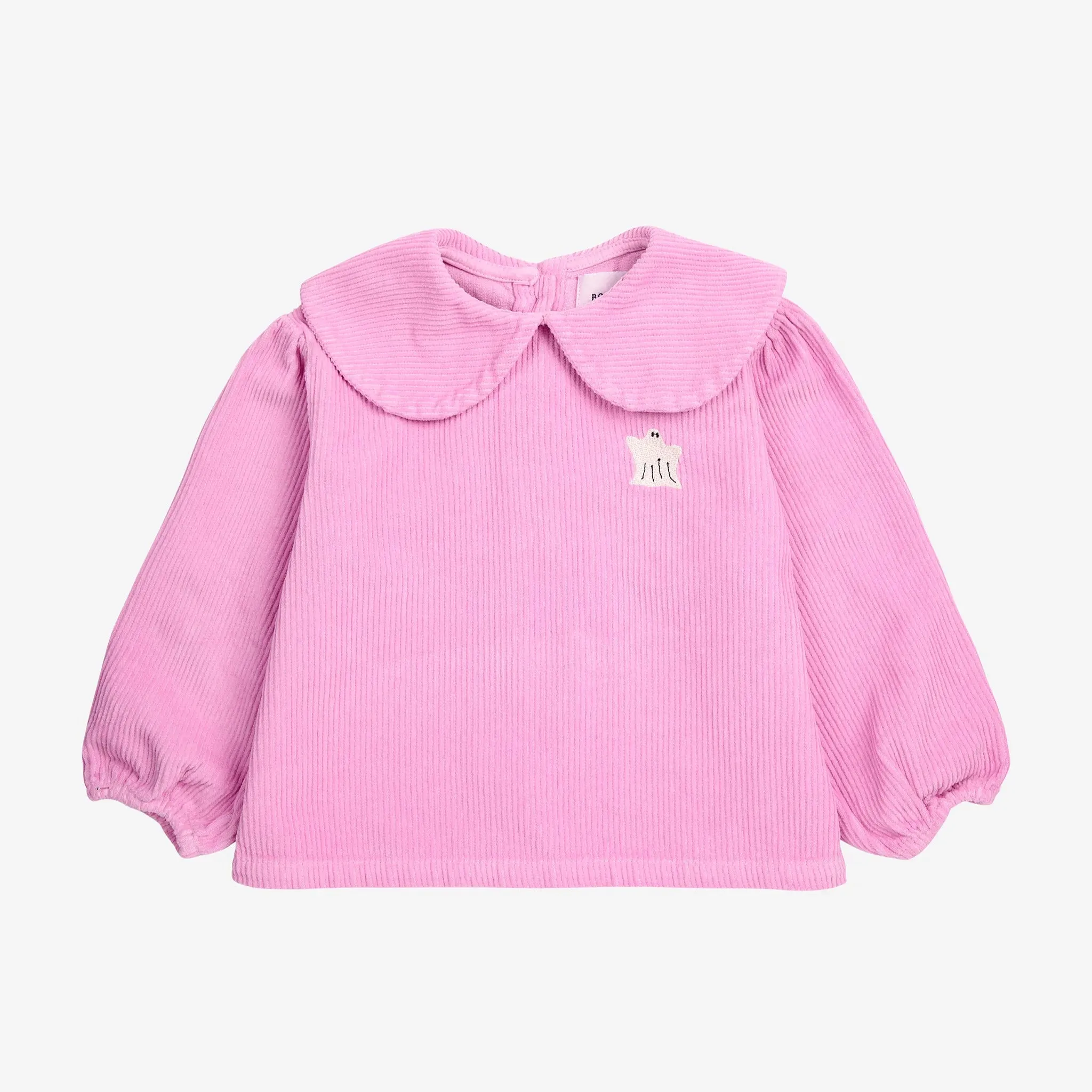 Pink Corduroy Blouse With Ghost Logo
