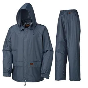 Pioneer V3040180-M Sealed Seams Waterproof Jacket and Pants Combo, Navy, M
