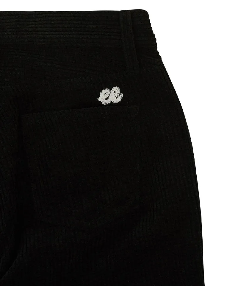 PIV'VEE Corduroy Bootcut Pants - Ebony Black