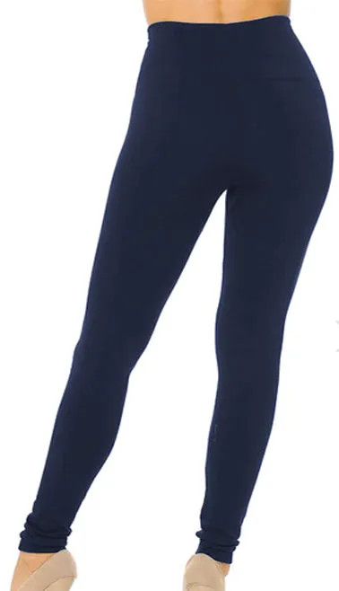 Plus Size - Premium High Waisted Fleece Lined Leggings