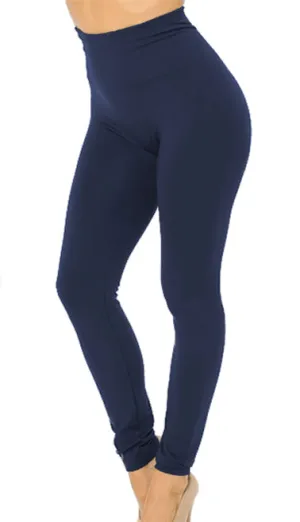 Plus Size - Premium High Waisted Fleece Lined Leggings