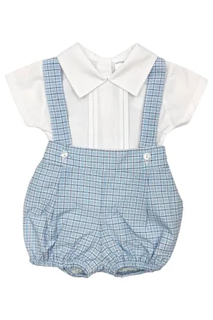 "Luke" Shirt & Blue Checked Jam Pants