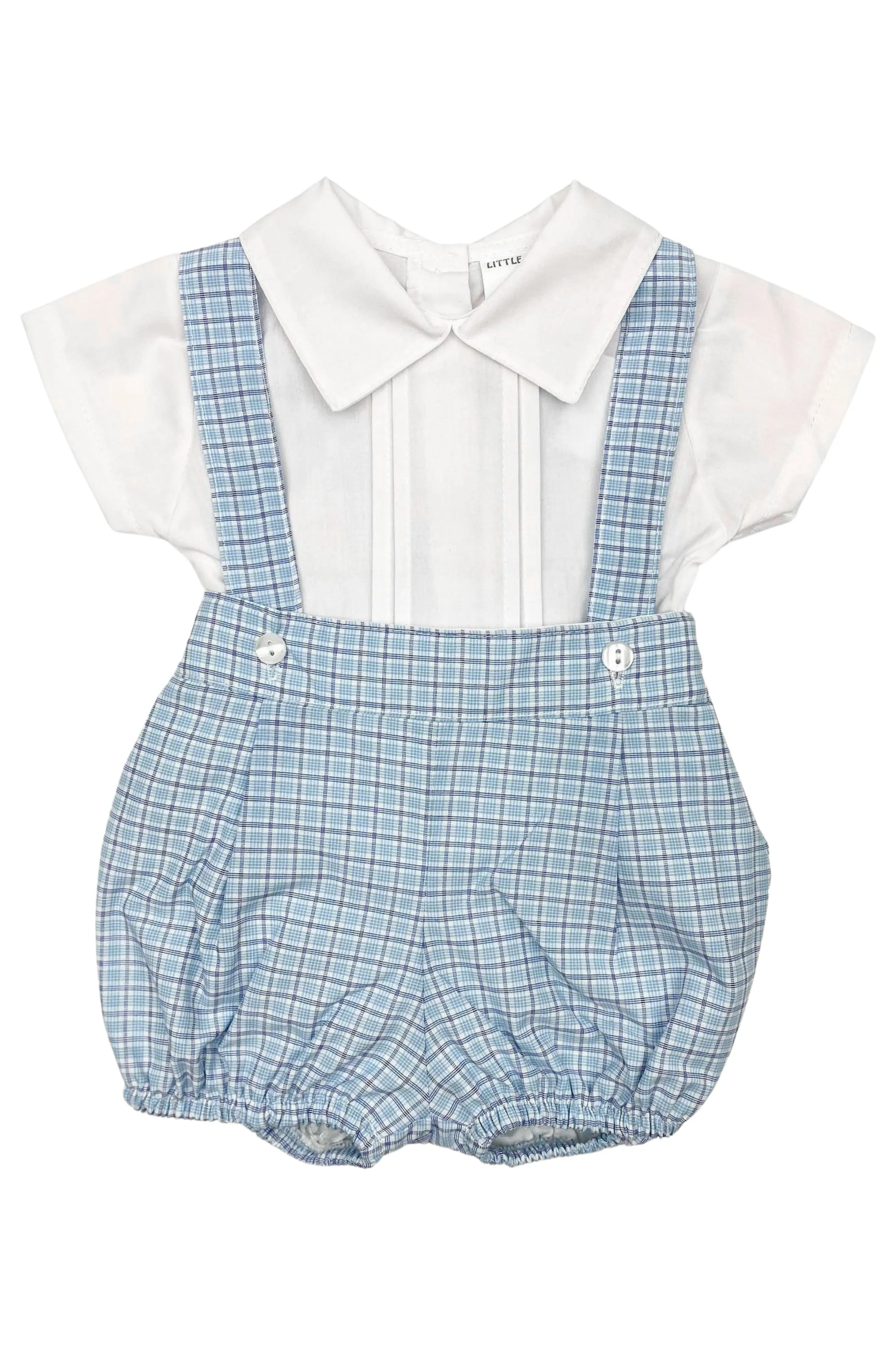 "Luke" Shirt & Blue Checked Jam Pants