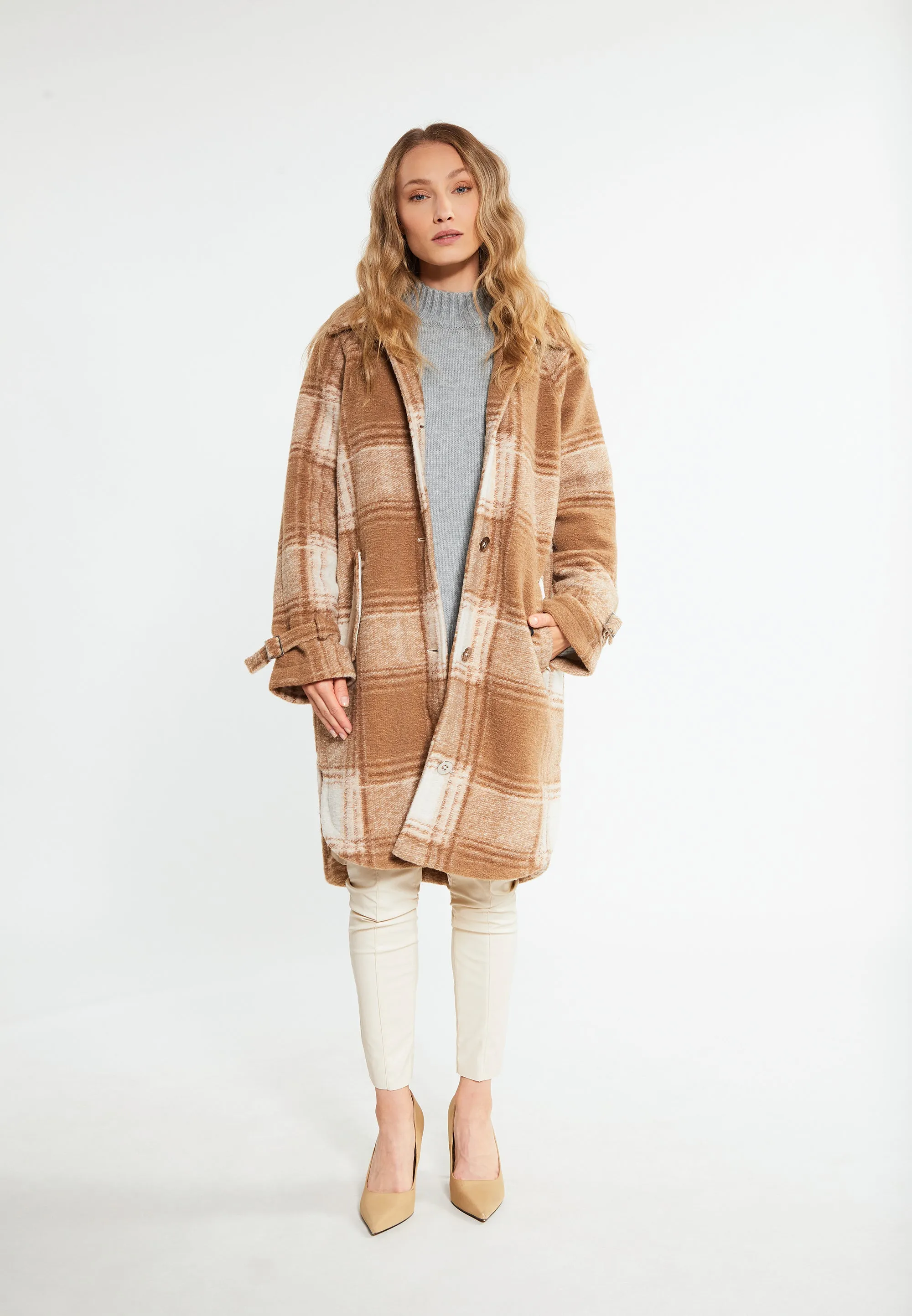RISA Women's Transitional Coat Made Of Wool Blend