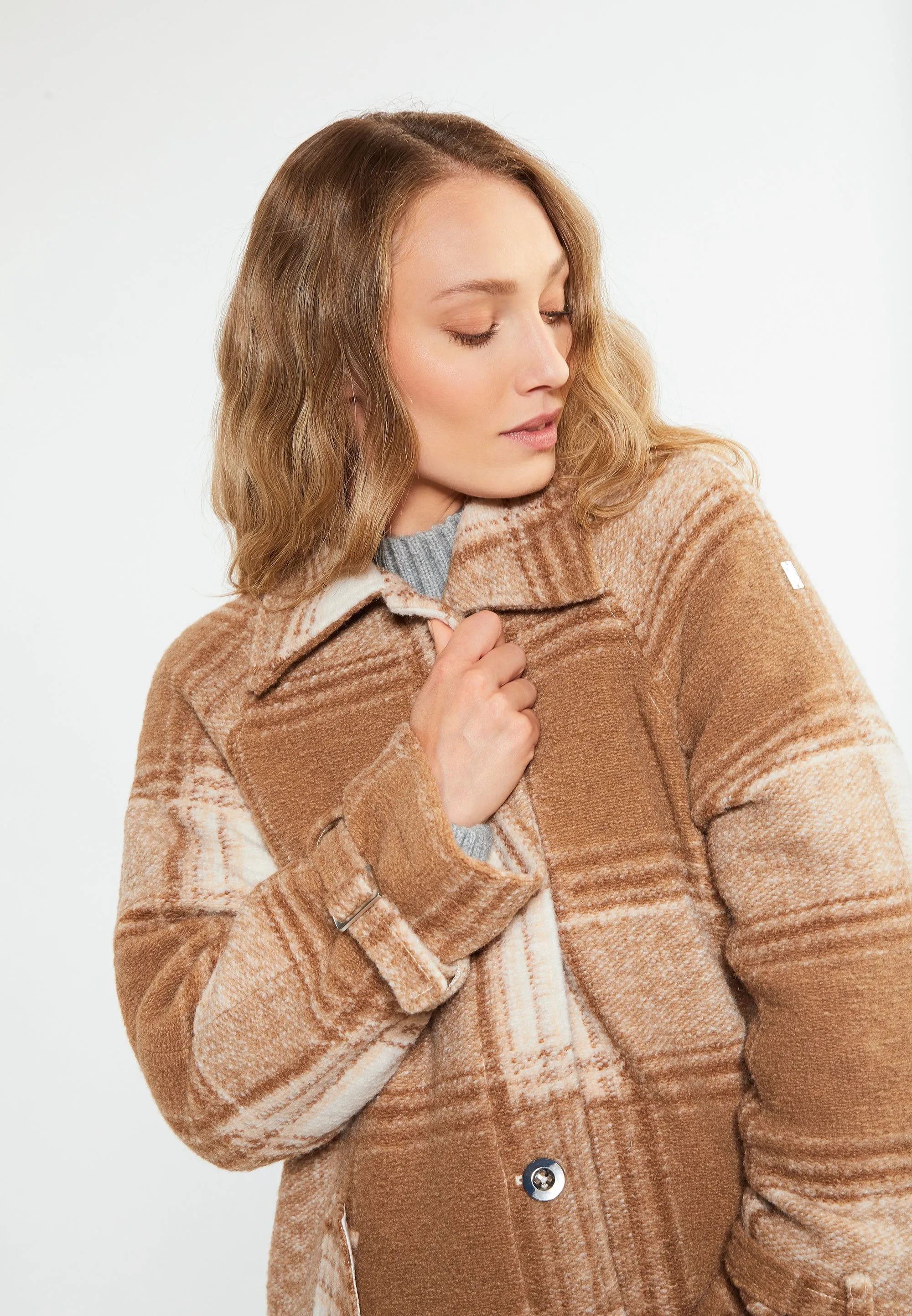 RISA Women's Transitional Coat Made Of Wool Blend