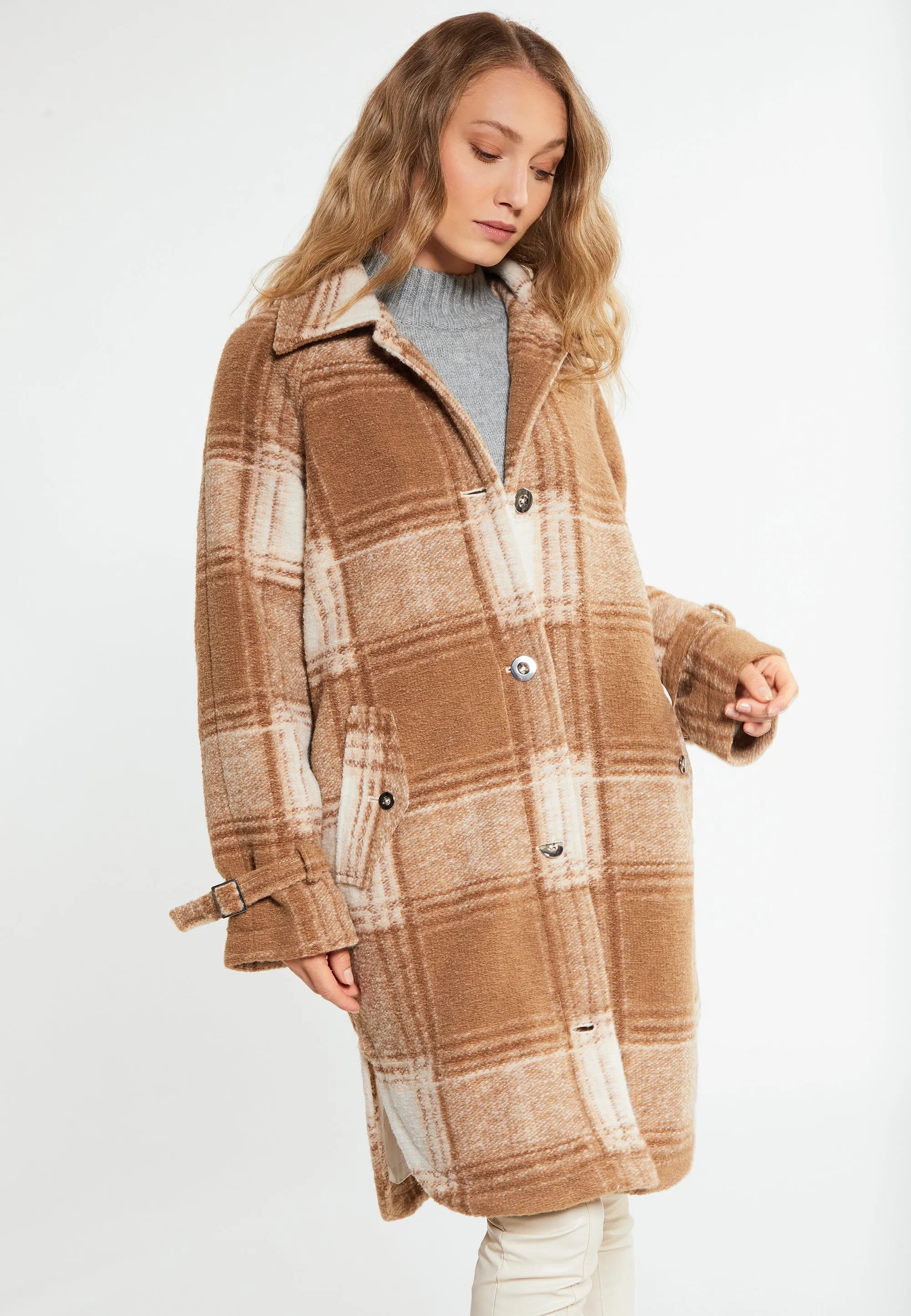 RISA Women's Transitional Coat Made Of Wool Blend