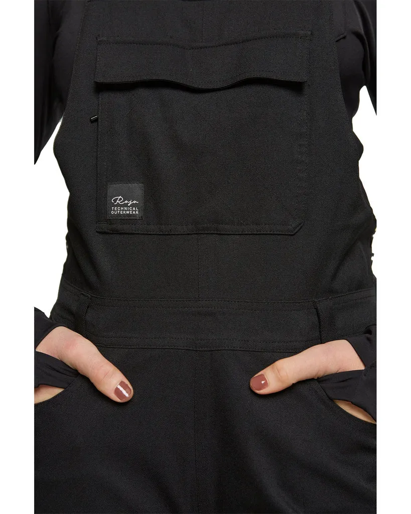 Rojo Snowy Day Bib Pant Womens - Black