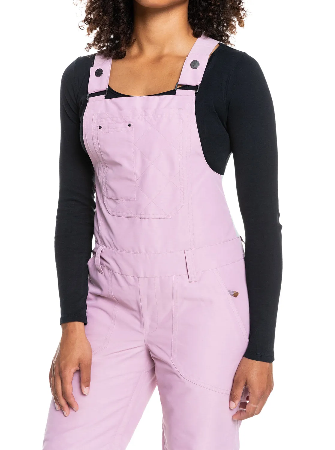 Roxy Rideout Womens Bib Pants Dawn Pink