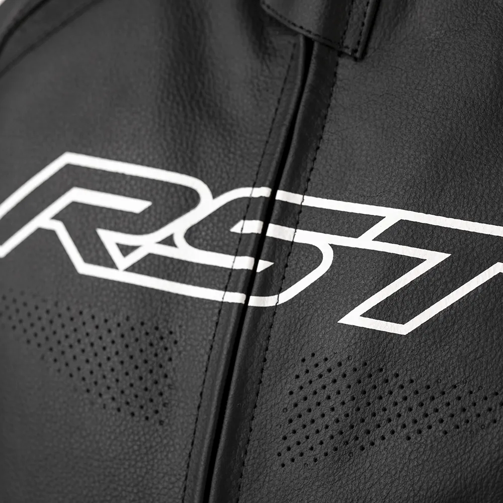 RST S1 CE LEATHER JACKET [BLACK/WHITE]