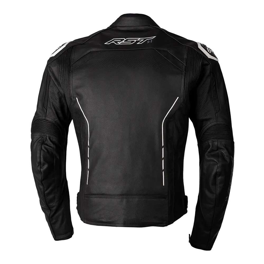 RST S1 CE LEATHER JACKET [BLACK/WHITE]