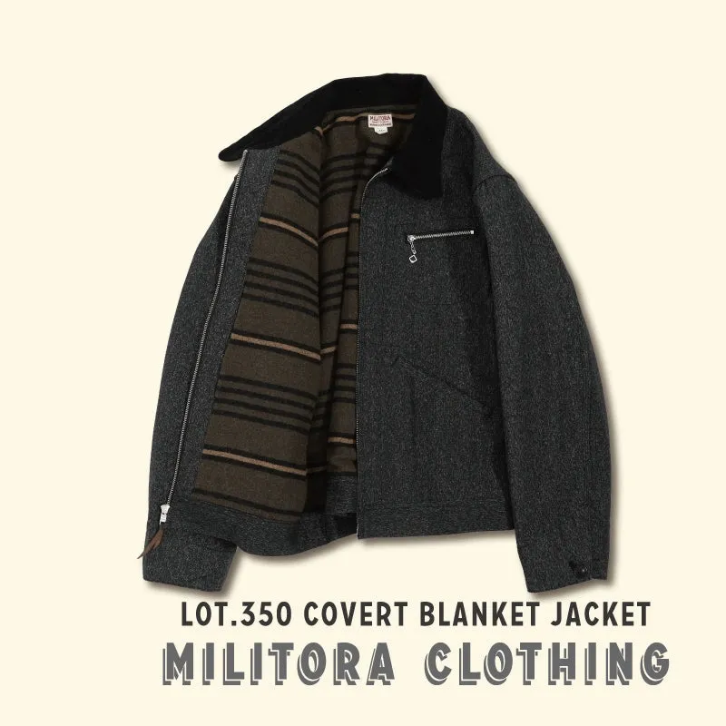 Salt and Pepper Blanket Bomber Jacket
