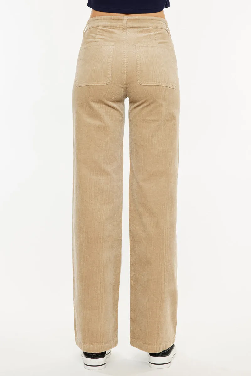Saturn Ultra High Rise Wide Leg Corduroy Pants