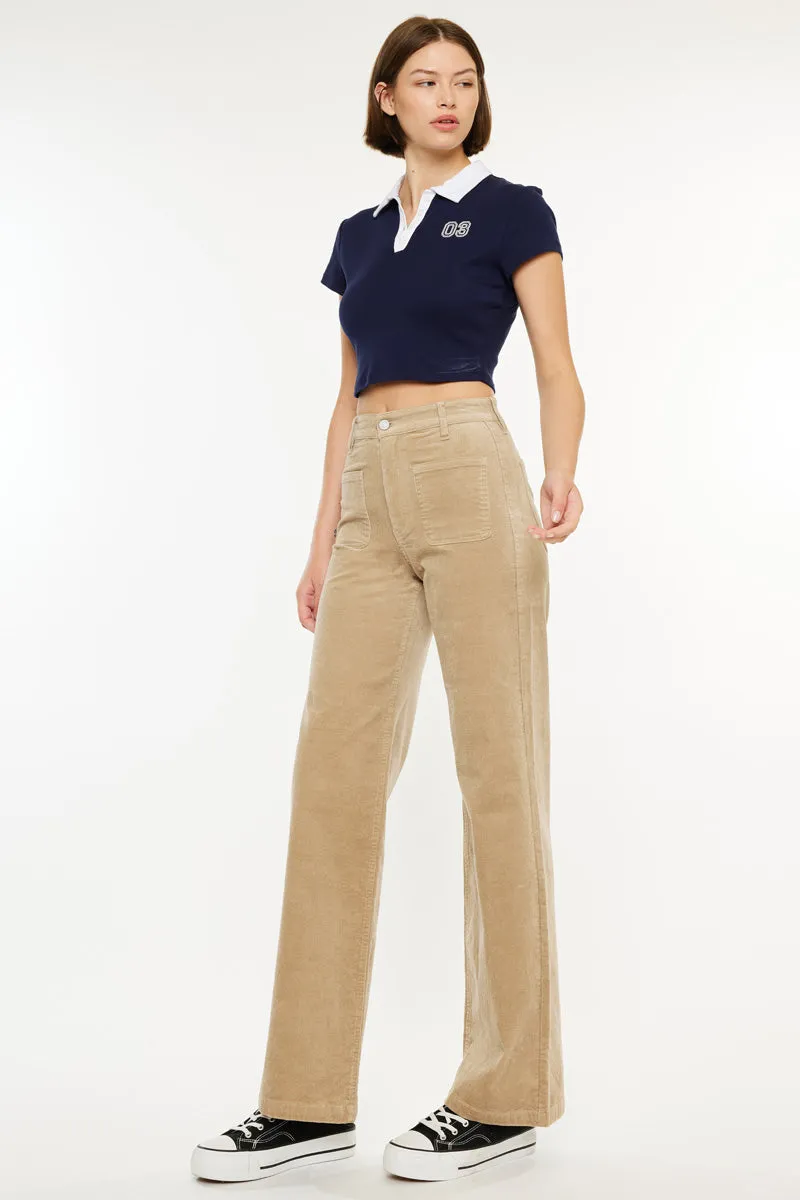 Saturn Ultra High Rise Wide Leg Corduroy Pants