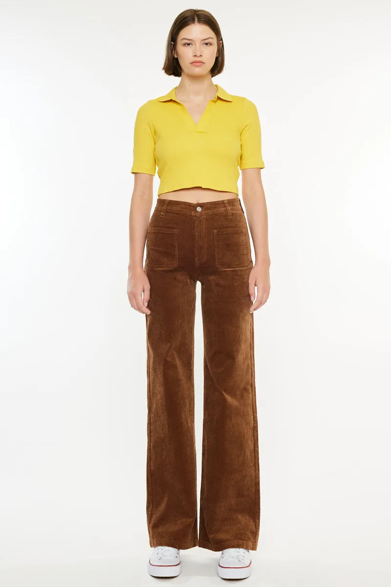 Saturn Ultra High Rise Wide Leg Corduroy Pants
