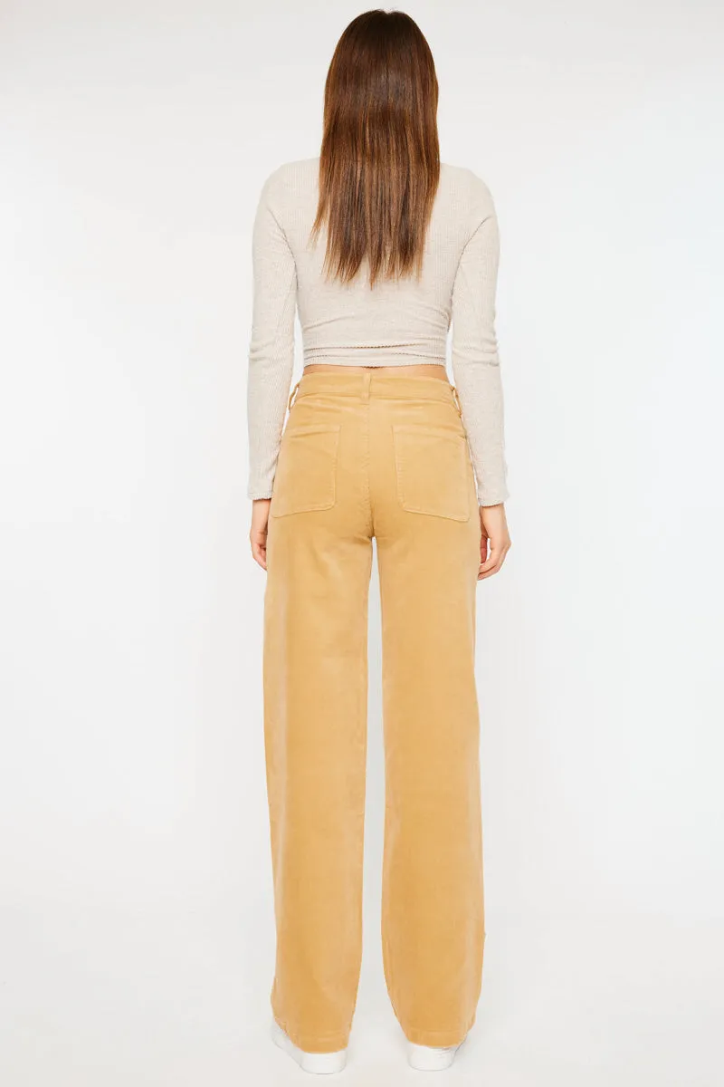 Saturn Ultra High Rise Wide Leg Corduroy Pants