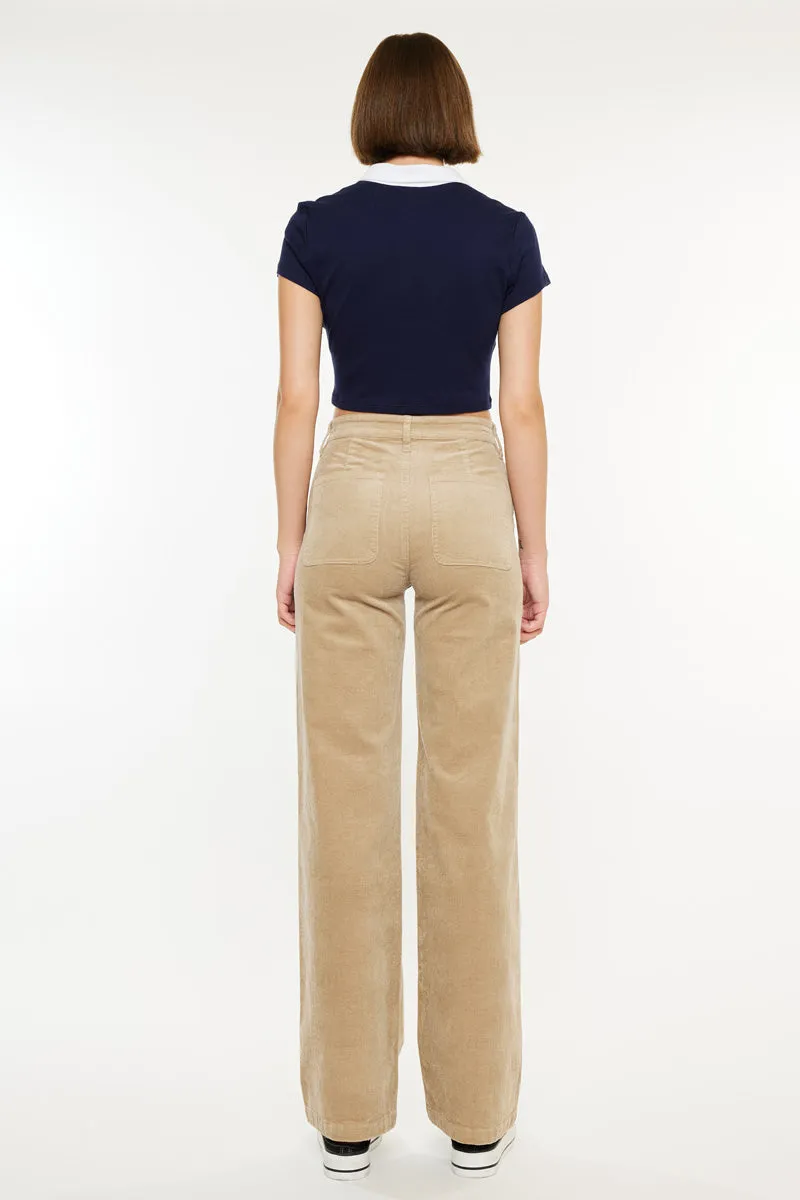Saturn Ultra High Rise Wide Leg Corduroy Pants