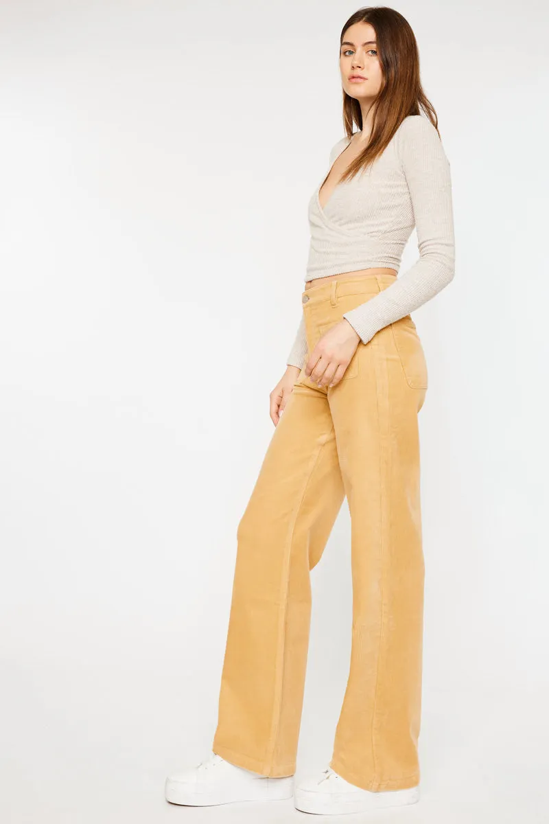 Saturn Ultra High Rise Wide Leg Corduroy Pants