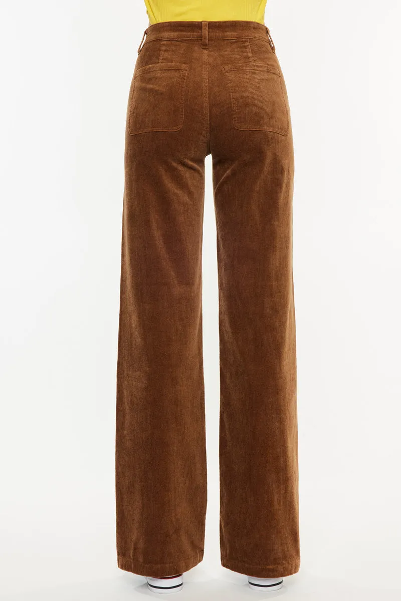 Saturn Ultra High Rise Wide Leg Corduroy Pants