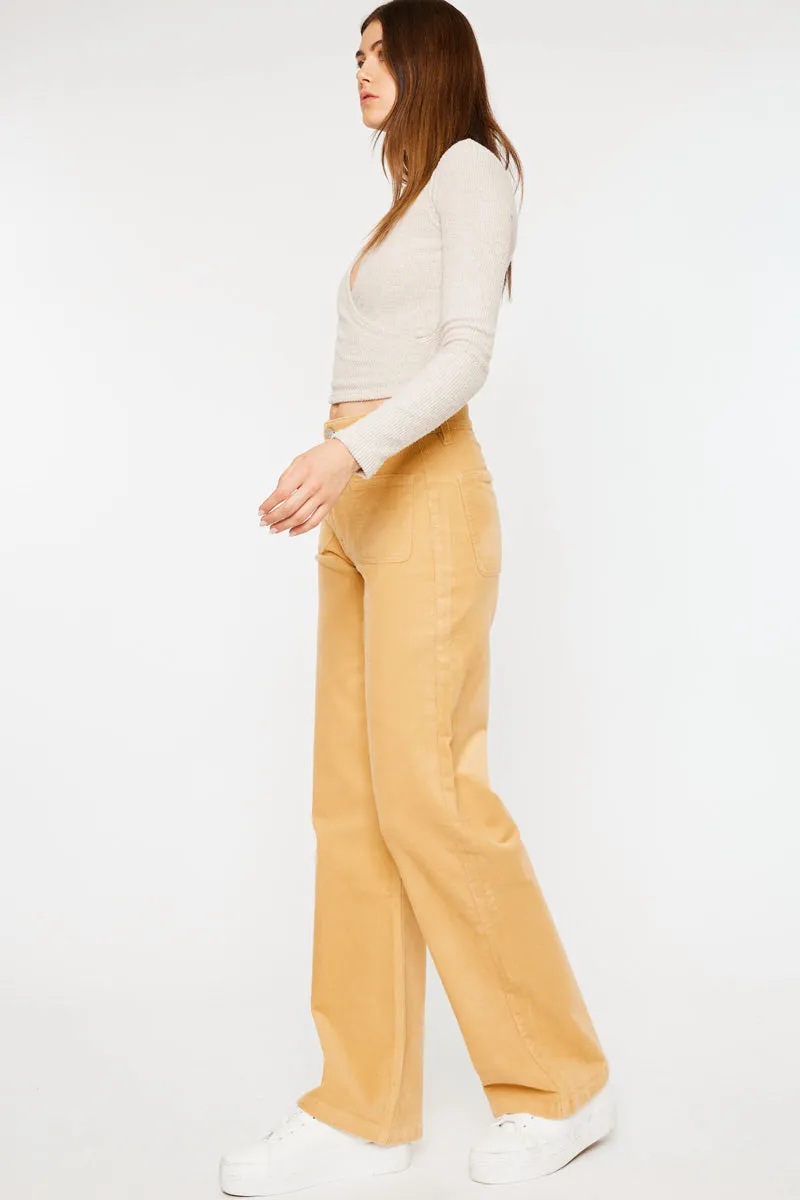 Saturn Ultra High Rise Wide Leg Corduroy Pants