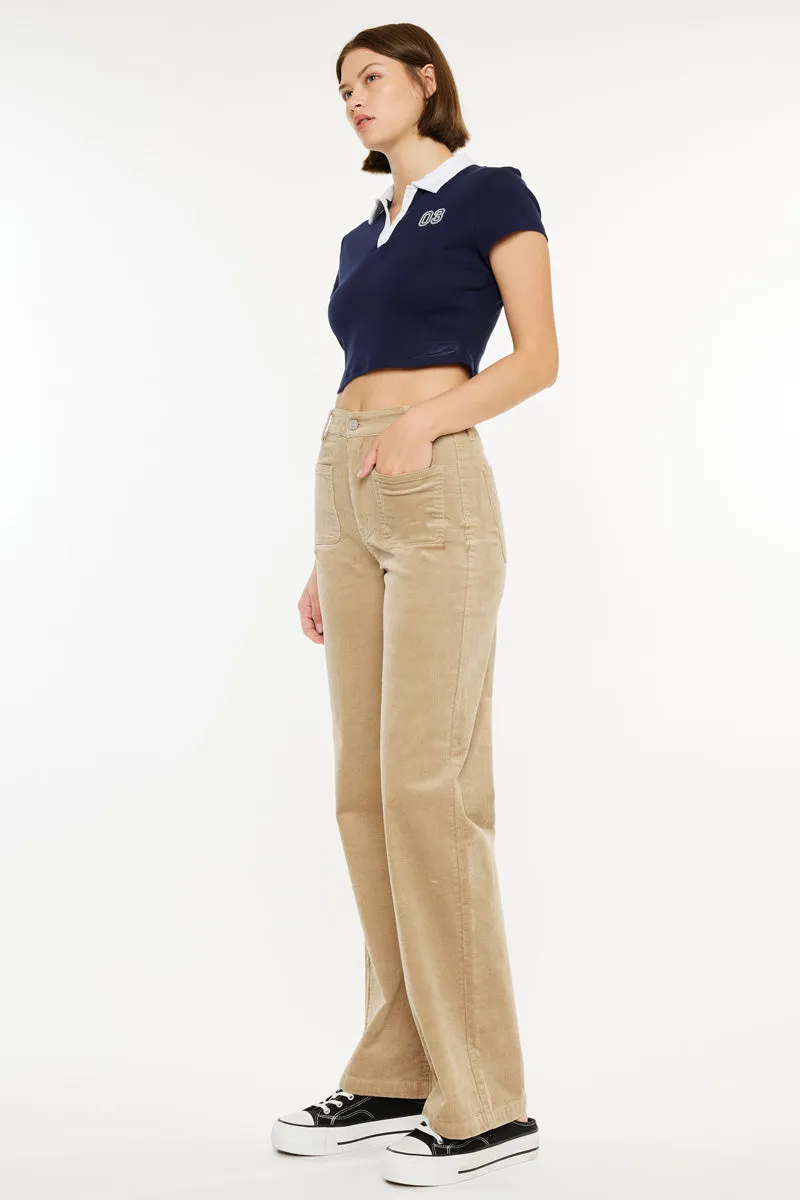 Saturn Ultra High Rise Wide Leg Corduroy Pants
