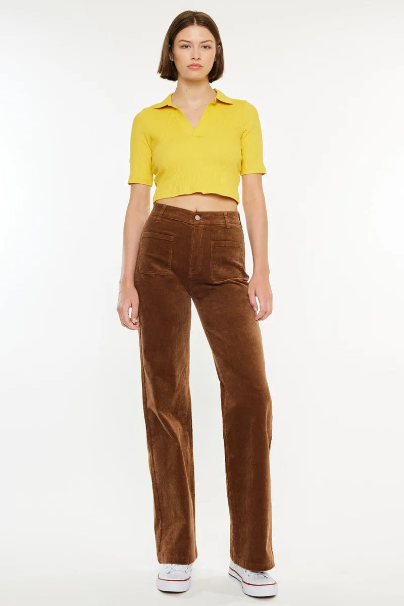 Saturn Ultra High Rise Wide Leg Corduroy Pants