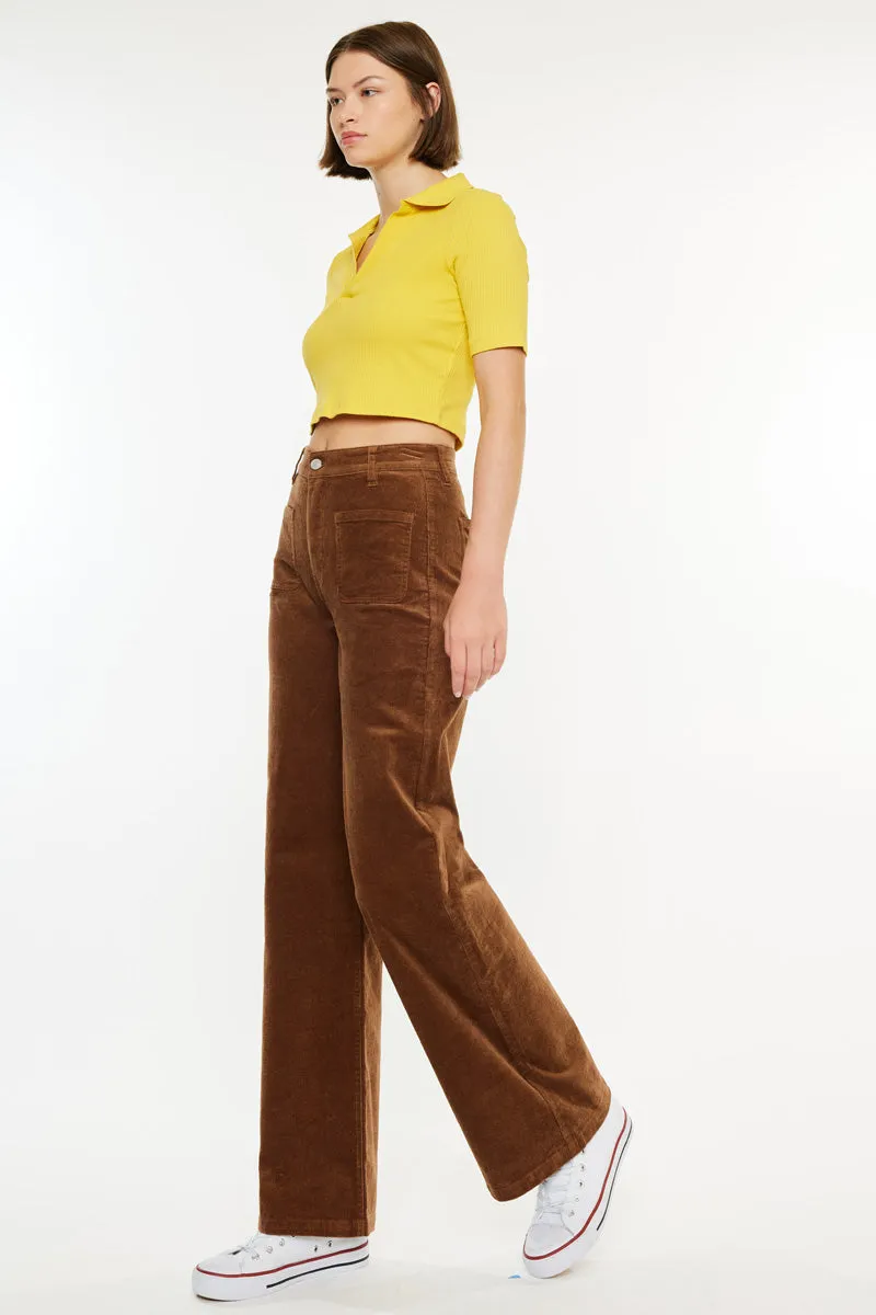 Saturn Ultra High Rise Wide Leg Corduroy Pants