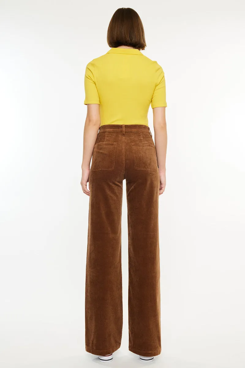 Saturn Ultra High Rise Wide Leg Corduroy Pants