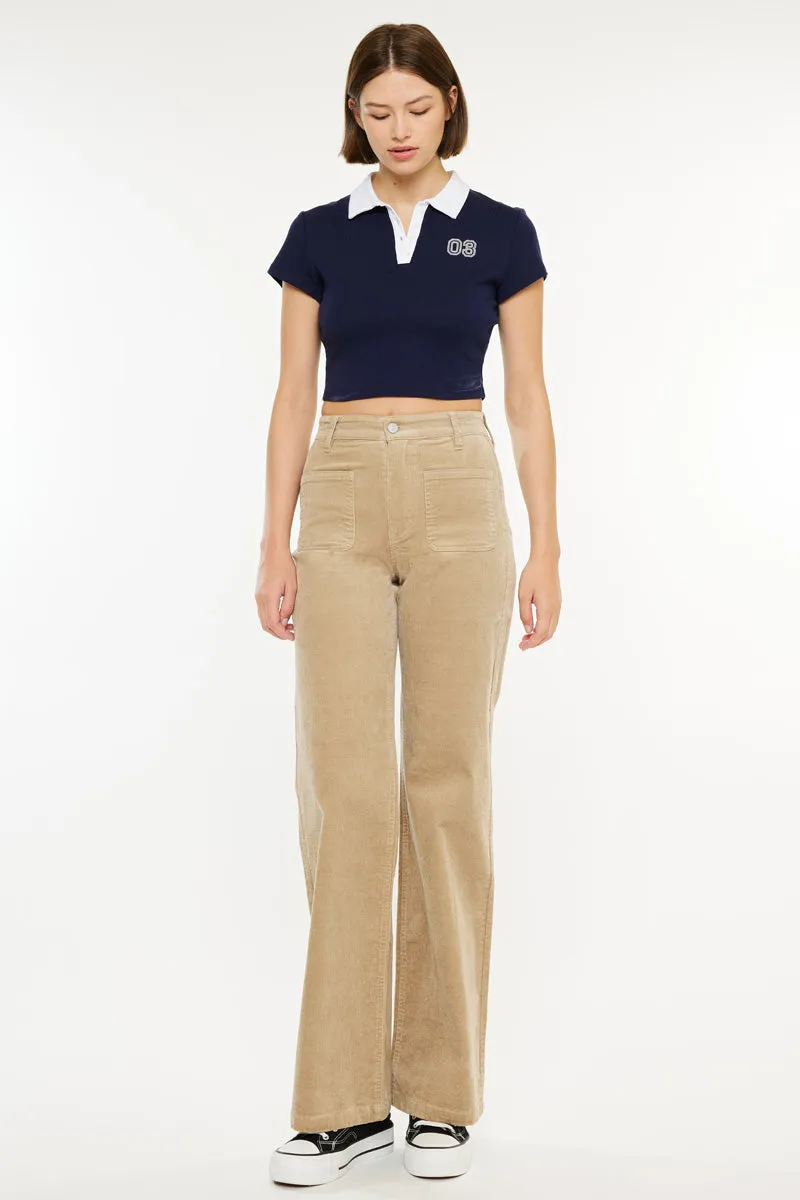 Saturn Ultra High Rise Wide Leg Corduroy Pants
