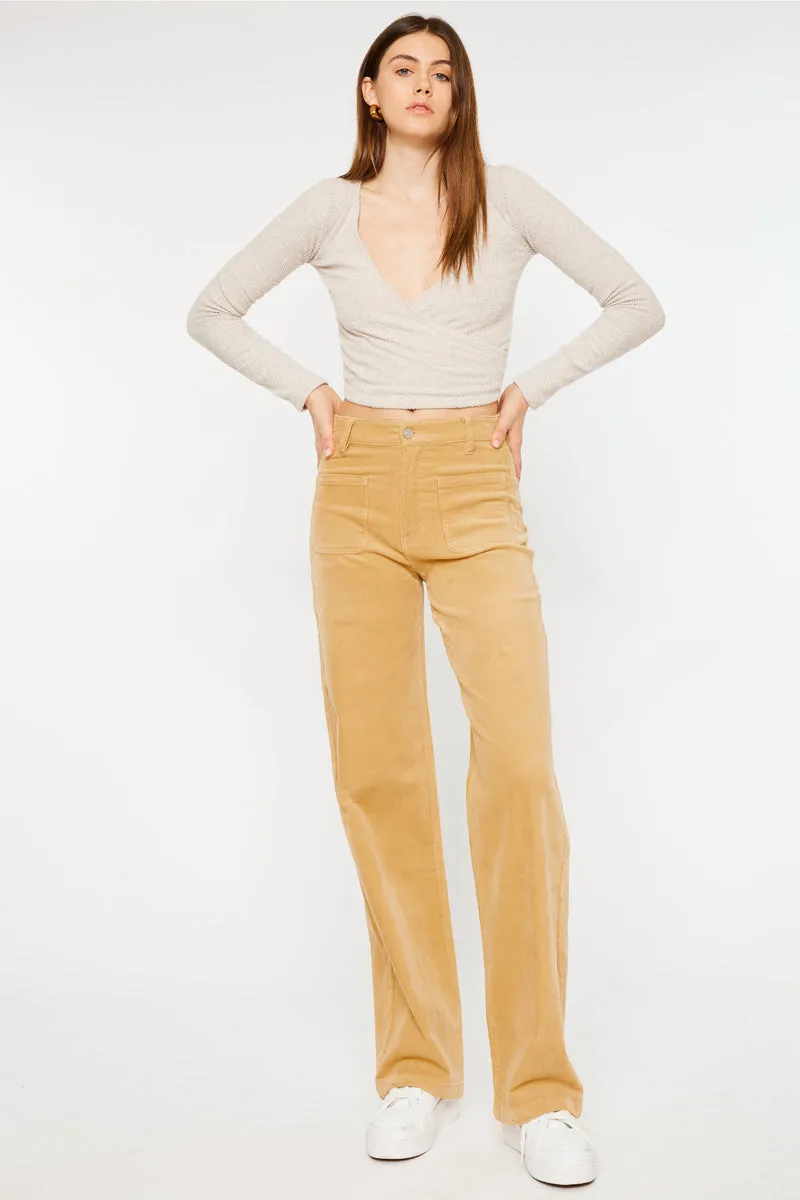 Saturn Ultra High Rise Wide Leg Corduroy Pants
