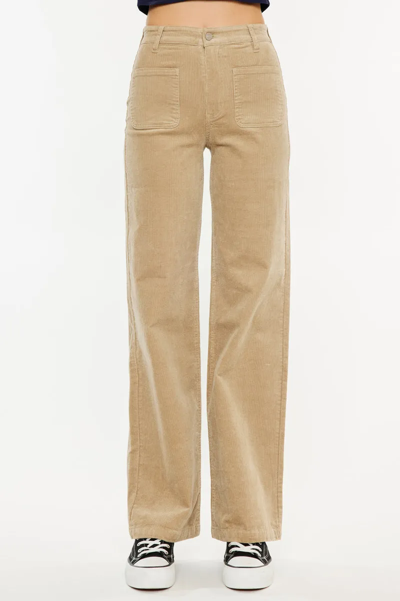 Saturn Ultra High Rise Wide Leg Corduroy Pants