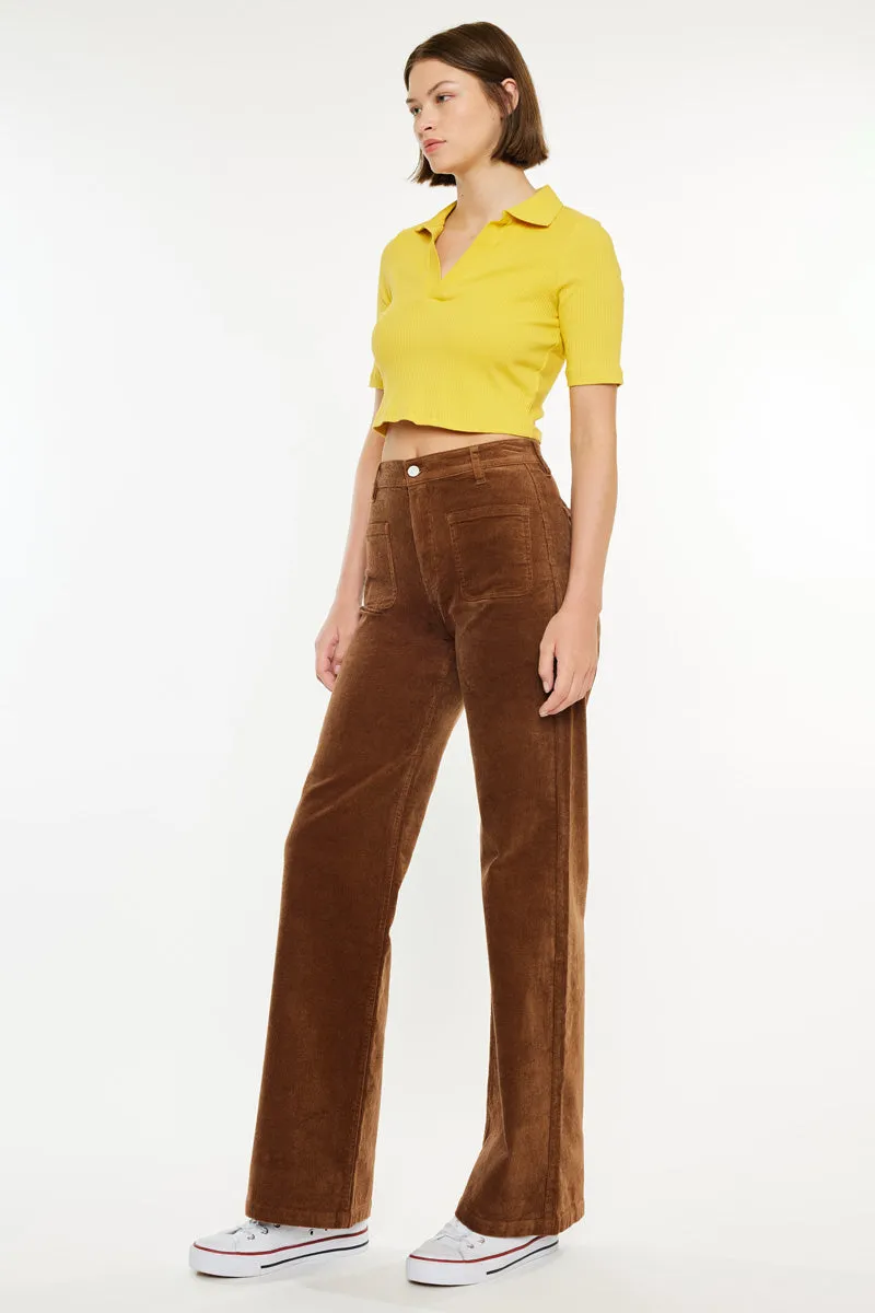 Saturn Ultra High Rise Wide Leg Corduroy Pants